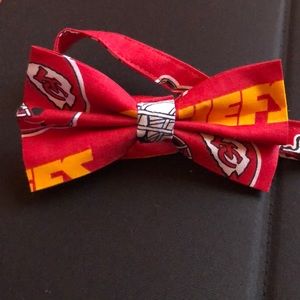 NFL; Kansas City Chiefs; 
Homemade bow tie.
